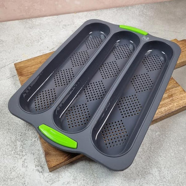 Siliconen stokbrood bakvorm voor 3 stokbroden van Lisa Kookt