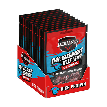 Doos met 12 zakjes Jack Link's Beef Jerky Original