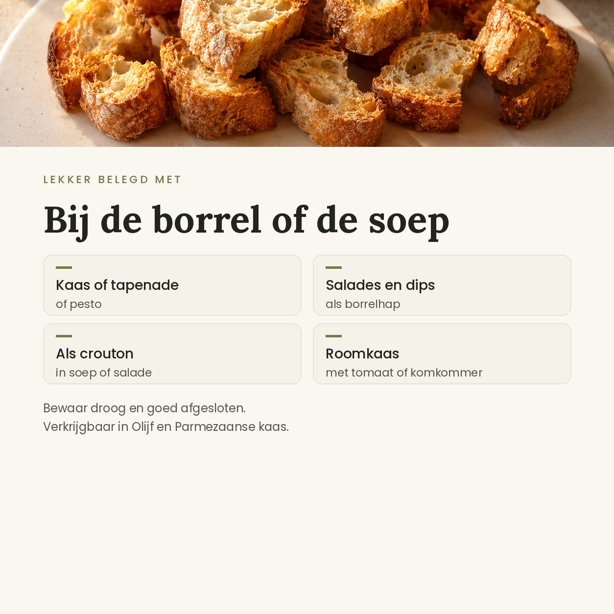 Crostini toastjes toepassingen