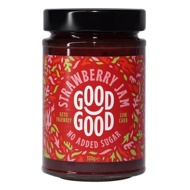 Pot Good Good aardbeienjam zonder toegevoegde suiker van Lisa Kookt