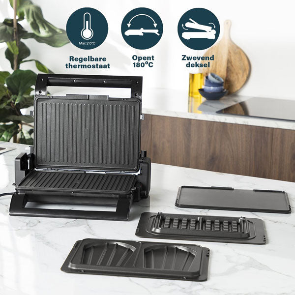 Wafelijzer Tosti apparaat en Grill in 1