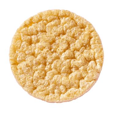 Losse ronde linzenwafel naturel van Leev van bovenaf gefotografeerd