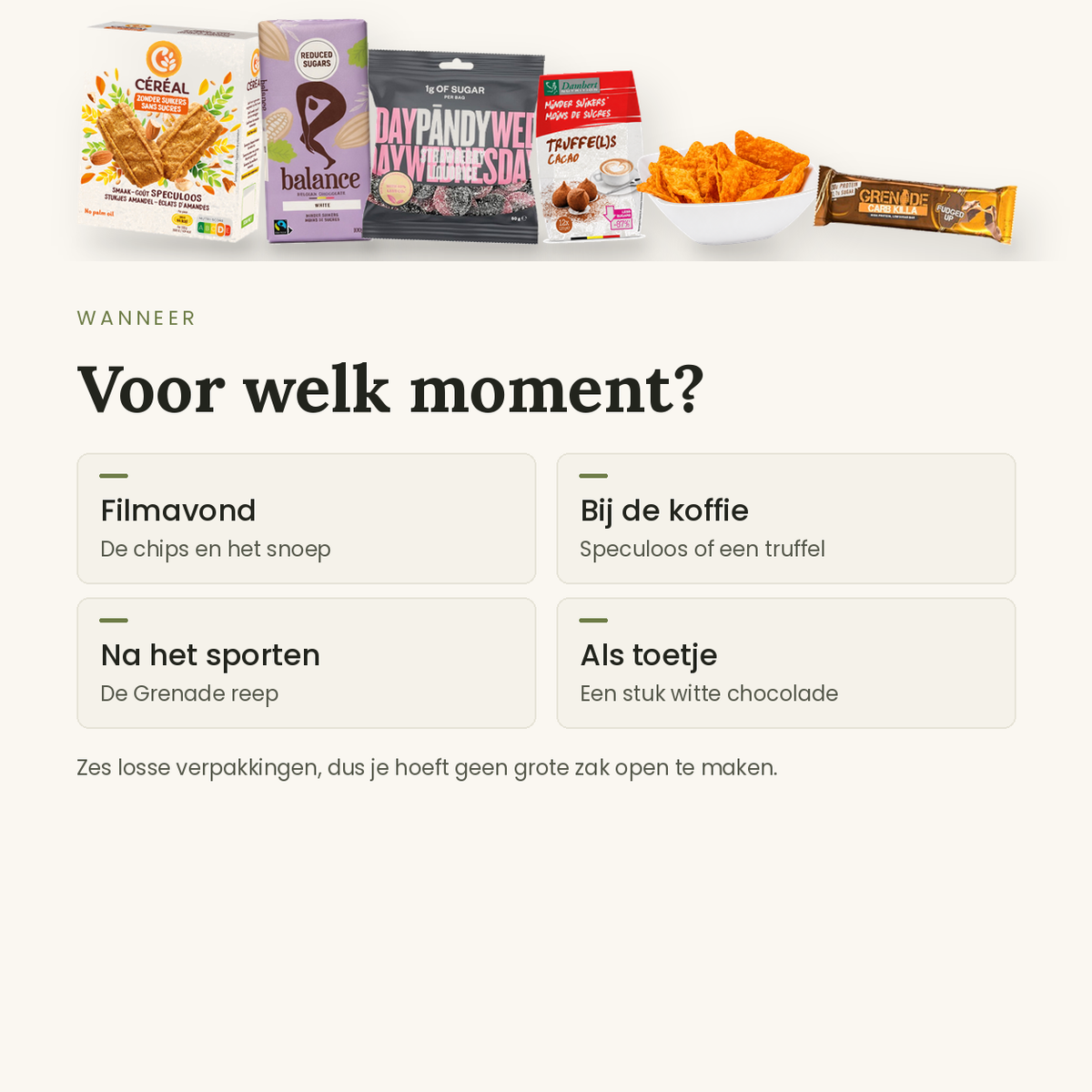 Snackbox: voor welk moment