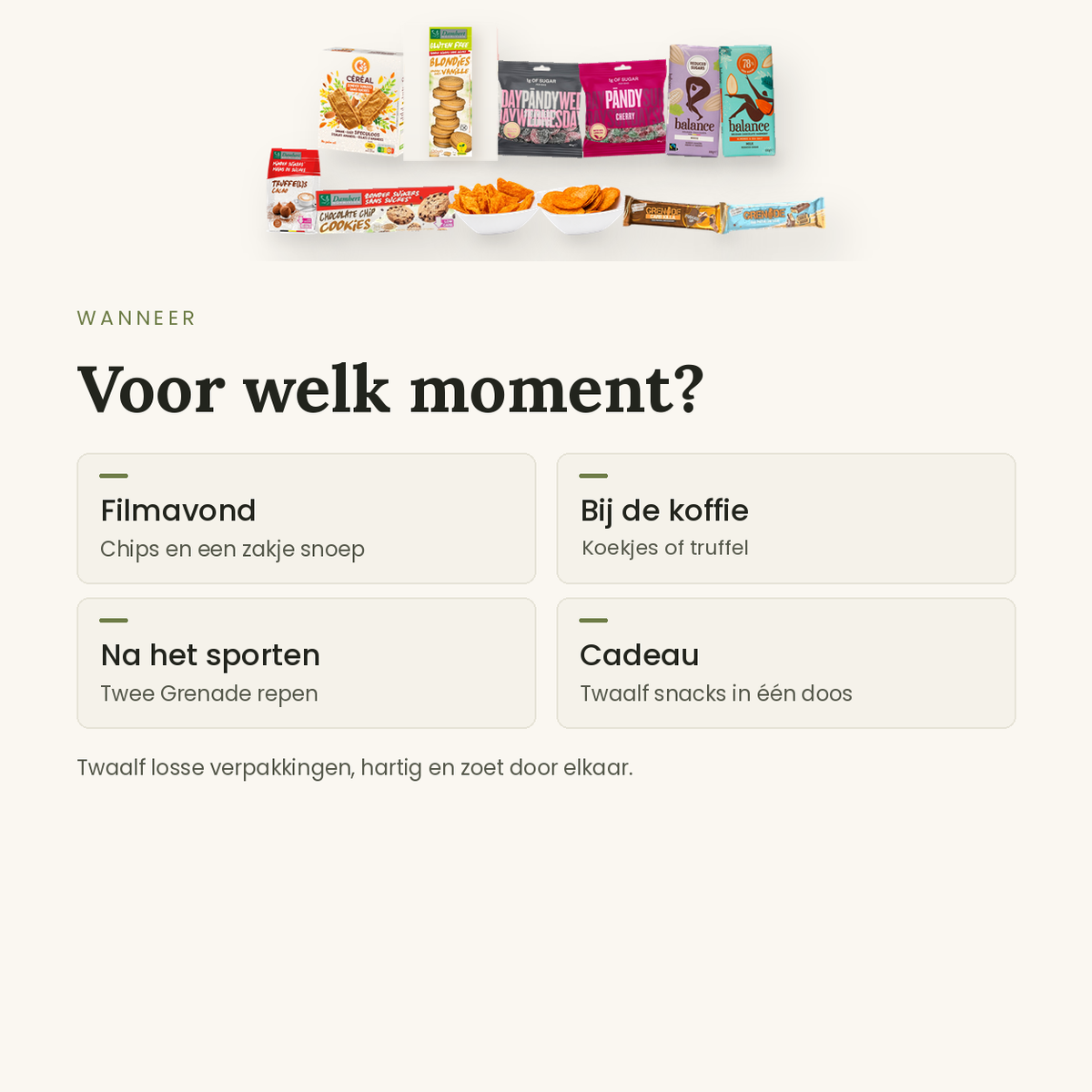 Snackbox XL: voor welk moment