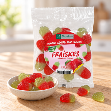 Aardbeien snoepjes