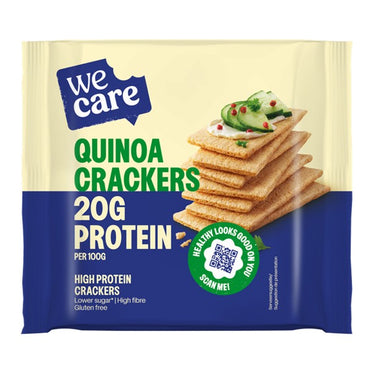 Quinoa crackers koolhydraatverlaagd en eiwitrijk, verpakking