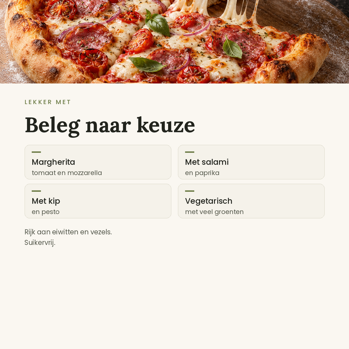 Proto Pizza toepassingen