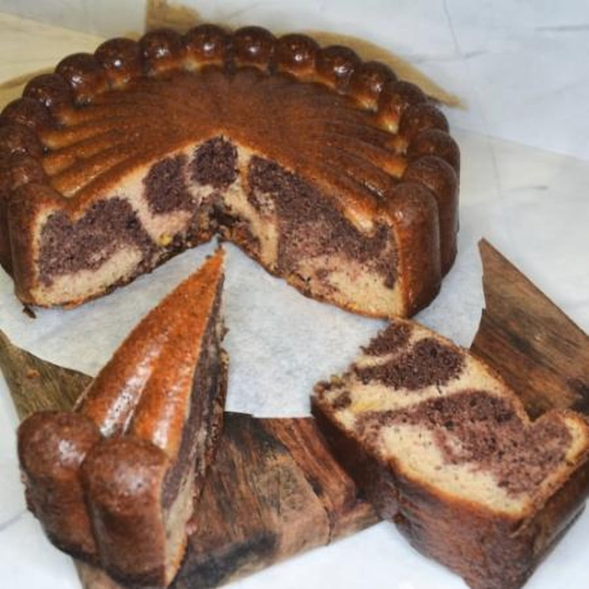 Proteïne vanille choco cake