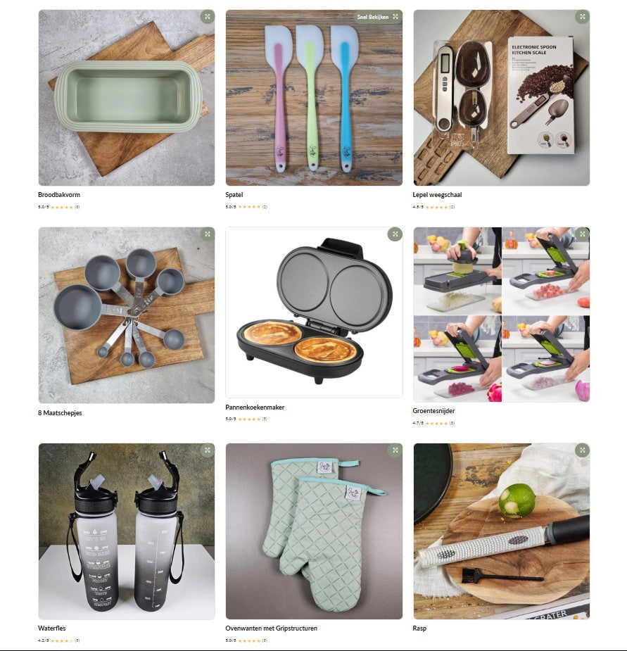 Keuken- en bakspullen