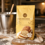 Lisa's koolhydraatarme witbrood bakmix met vers gebakken brood