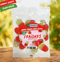 Damhert Fraiskes aardbeiensnoepjes zonder suiker