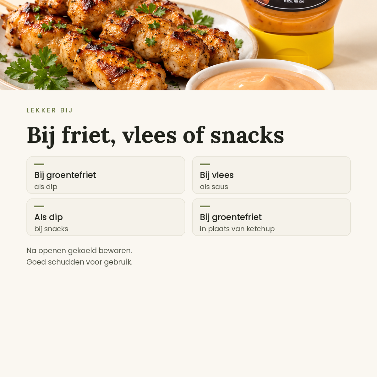 Andalouse saus toepassingen