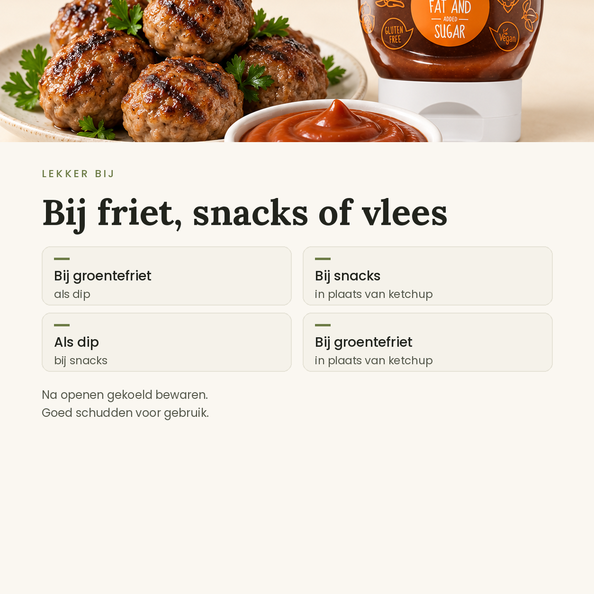 Curry ketchup toepassingen