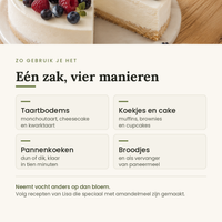 Amandelmeel gebruiken voor taartbodems, koekjes en cake, pannenkoeken en broodjes