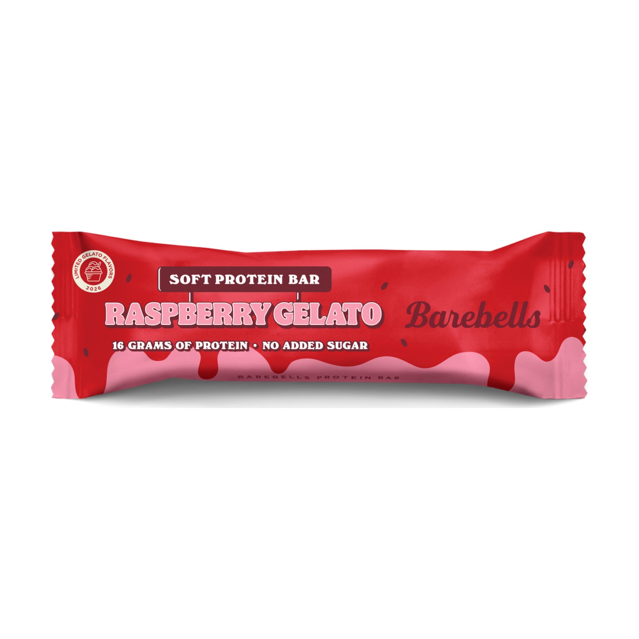 Barebells eiwitreep Raspberry Gelato, 55 gram, 16 gram eiwit per reep