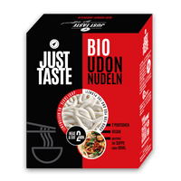 Doos Just Taste Bio Udon Noedels van 300 gram, met twee portieverpakkingen