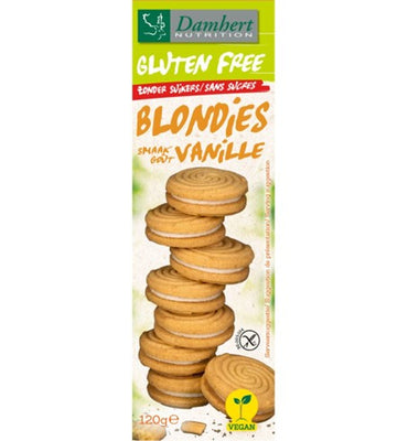 Blondies glutenvrije koekjes met vanillevulling