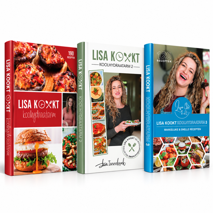 Lisa Kookt Koolhydraatarm 1, 2 en 3