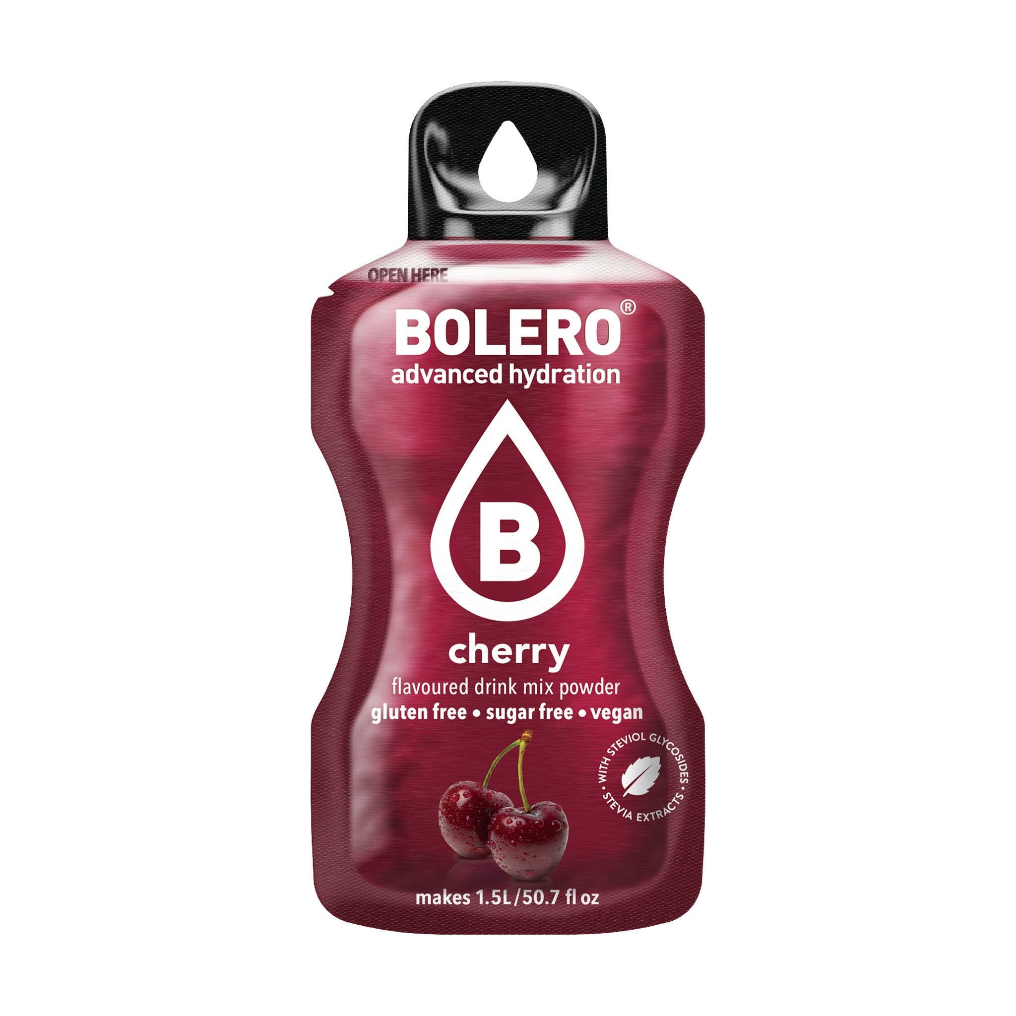 Bolero Kers, zakje suikervrije limonadepoeder van 9 gram voor 1,5 liter