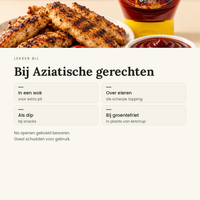 Sriracha saus toepassingen