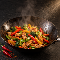 Cooking spray chili over geroerbakte groenten
