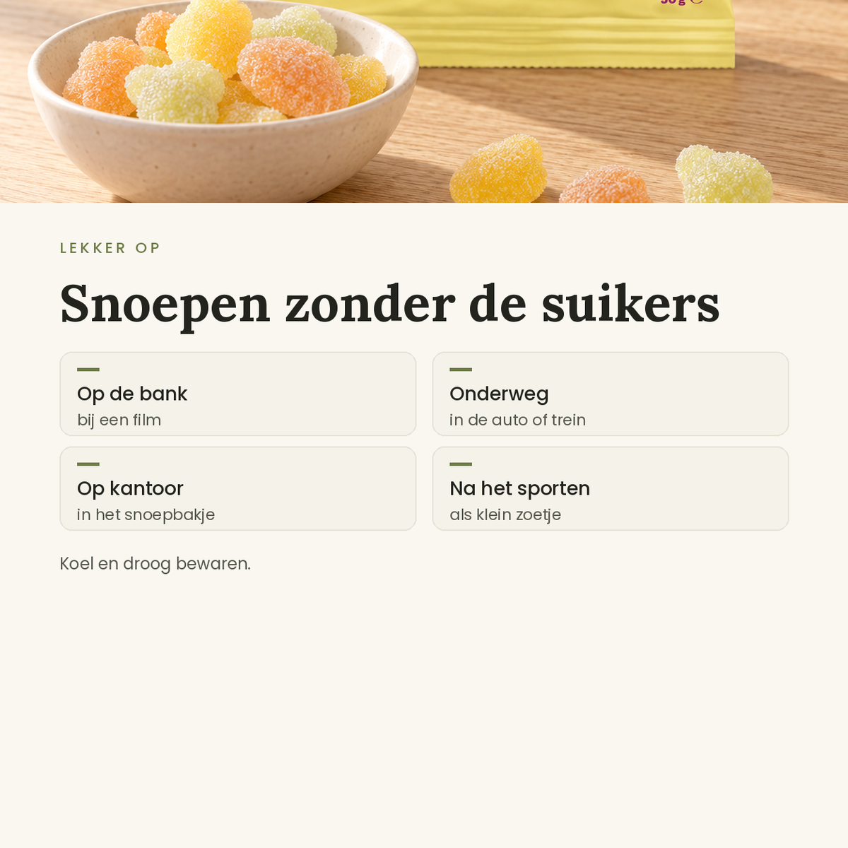 Snoepjes Tropisch Trio toepassingen