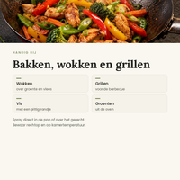Cooking spray chili toepassingen
