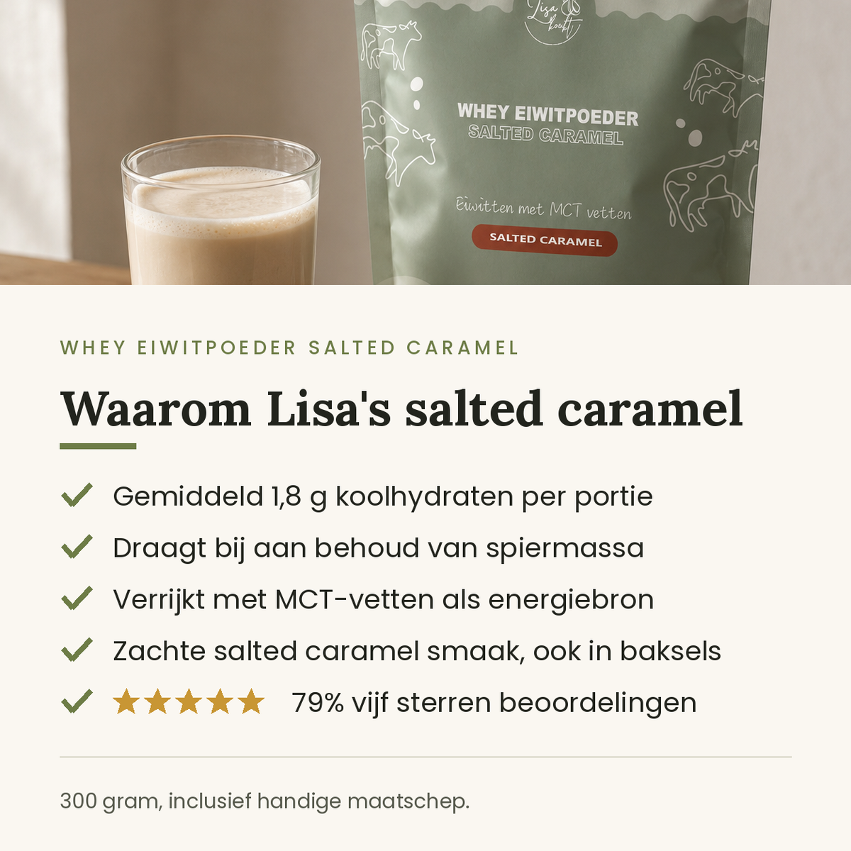Waarom Lisa's salted caramel whey: voordelen op een rij