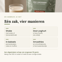 Toepassingen van whey eiwitpoeder salted caramel