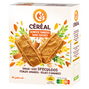 Speculoos met stukjes amandel zonder toegevoegde suiker van Lisa Kookt