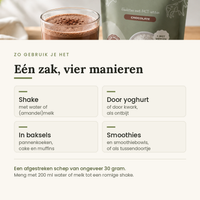 Toepassingen van whey eiwitpoeder chocolade