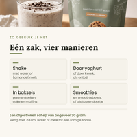 Toepassingen whey eiwitpoeder cookies and cream