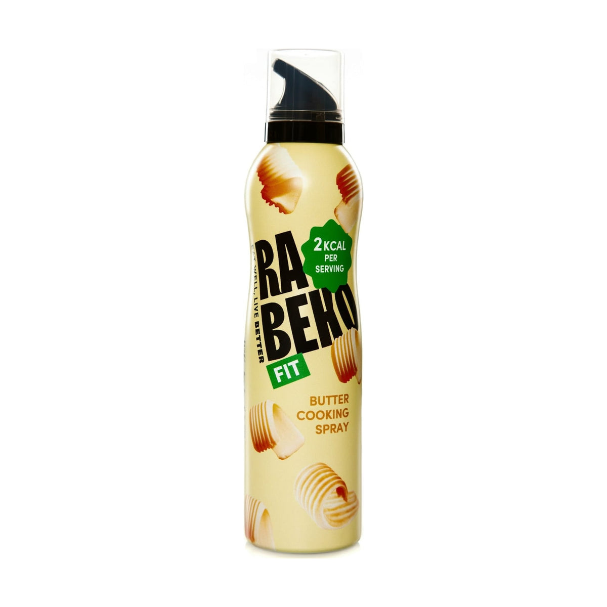Cooking Spray Boter van Rabeko, bakspray van 200 ml met botersmaak en 2 kcal per spray