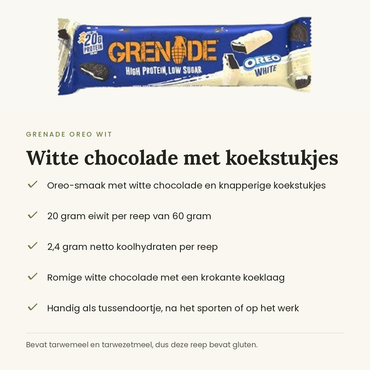 Grenade Oreo Wit voordelen