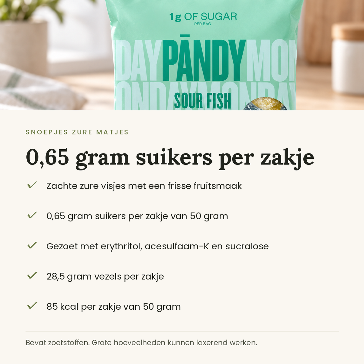 Snoepjes Zure Matjes kenmerken