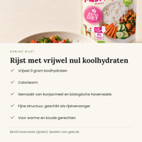 Konjac rijst kenmerken