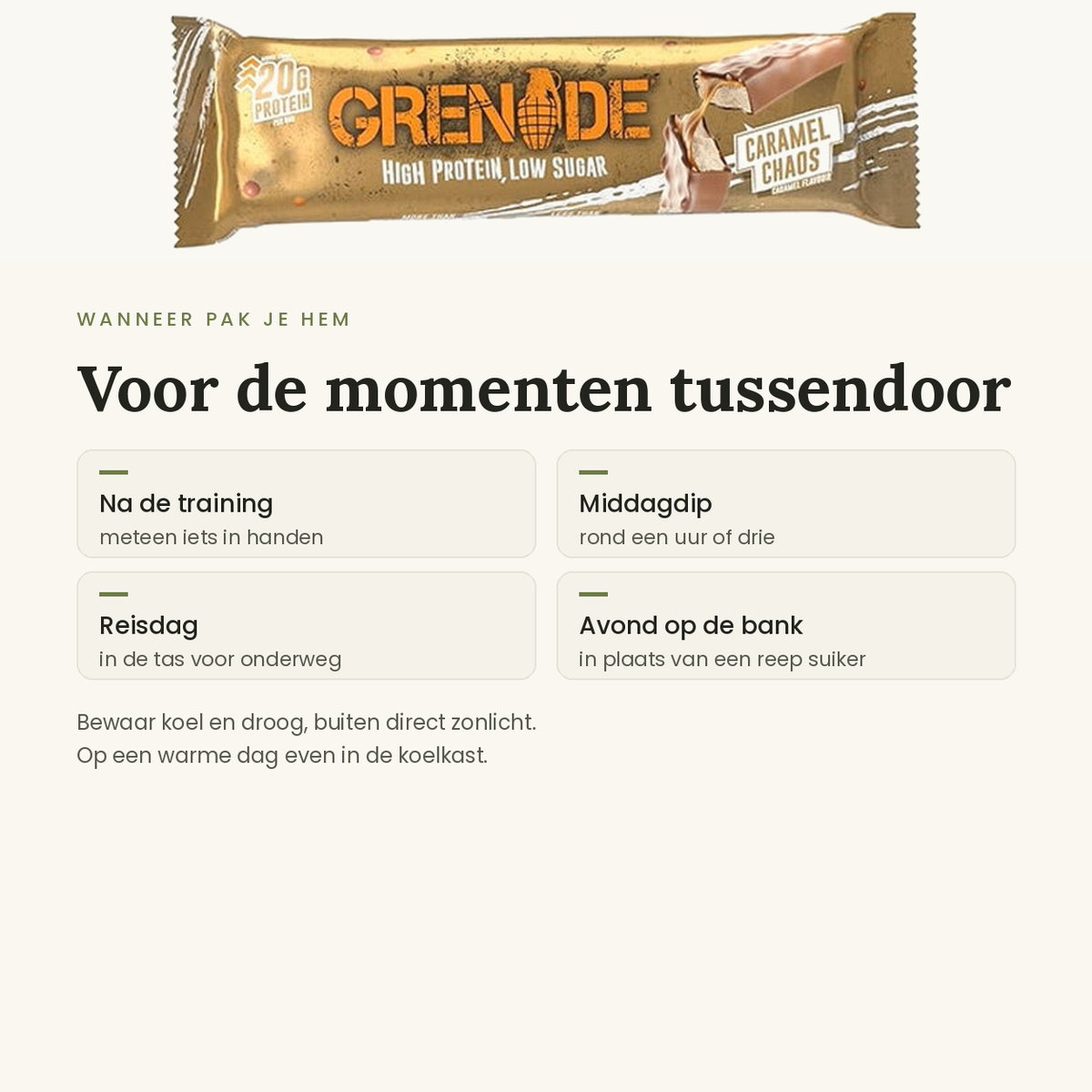 Grenade Caramel Chaos wanneer
