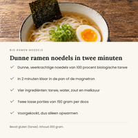 Ramen noedels kenmerken