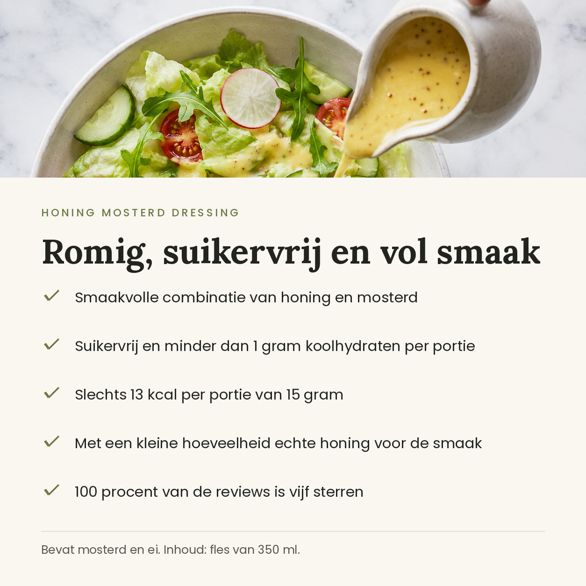 Honing mosterd dressing voordelen