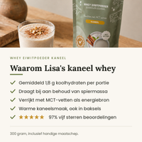 Waarom Lisa's kaneel whey: voordelen op een rij
