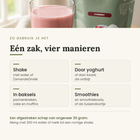 Toepassingen van whey eiwitpoeder kersen