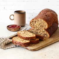 Zelfgebakken koolhydraatarm bruin brood