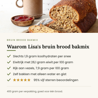 Voordelen van Lisa's Bruin brood bakmix