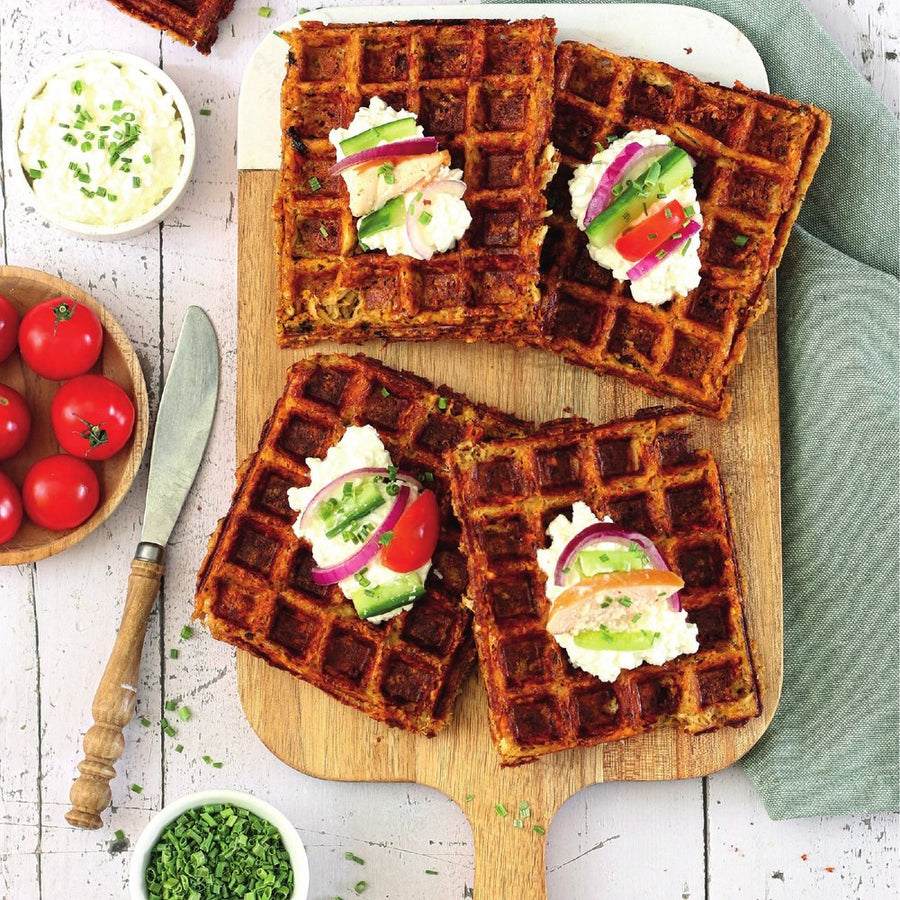 BBQ pulled chicken wafels