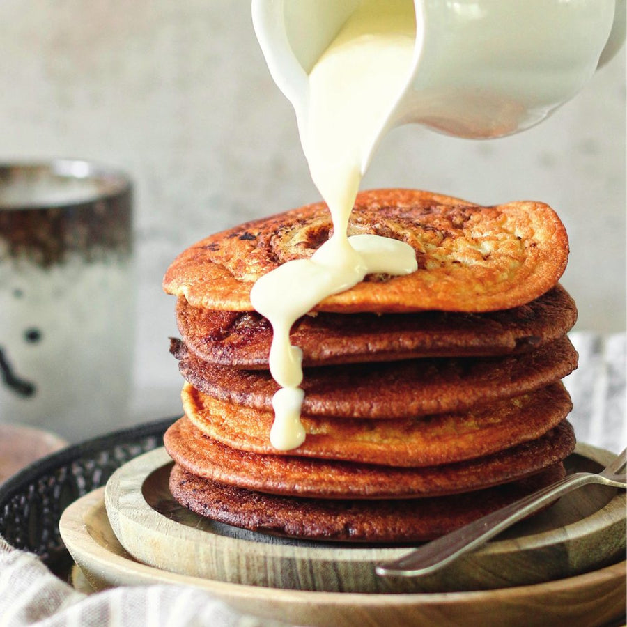 Broodje kaneel pannenkoeken