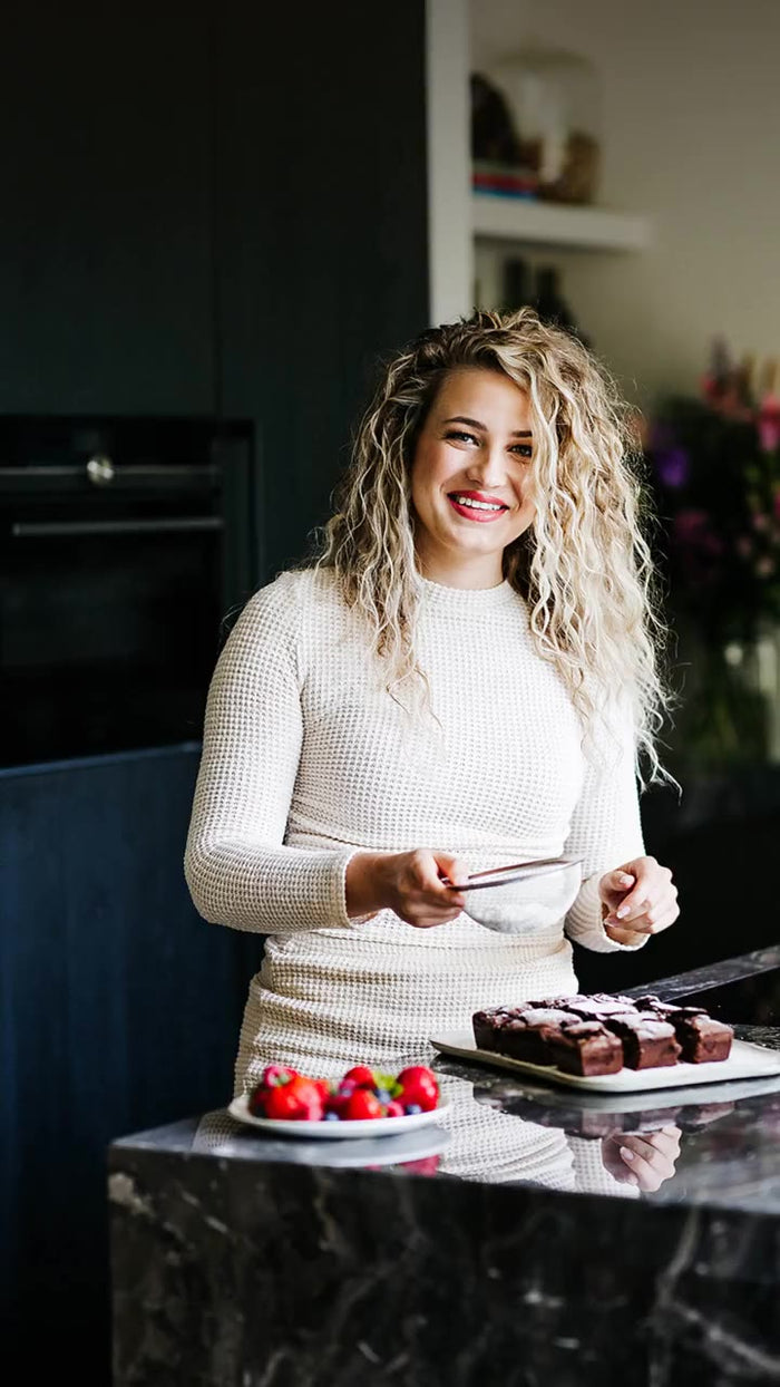 Lisa in haar keuken
