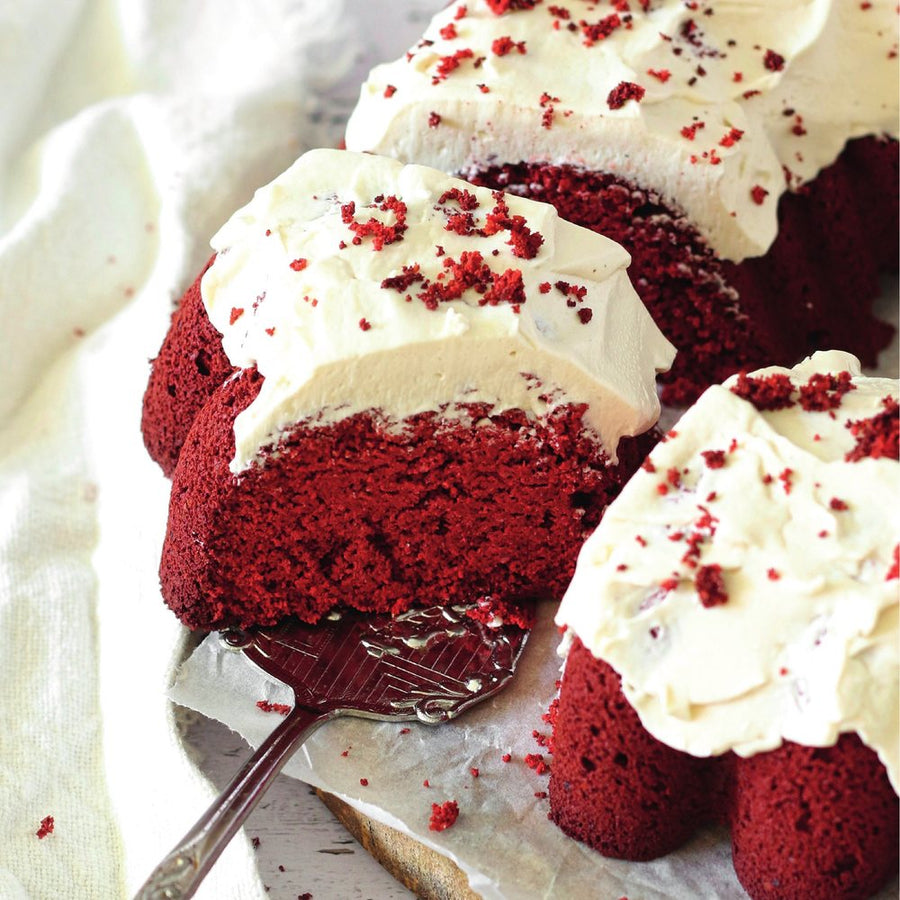 Red velvet taart