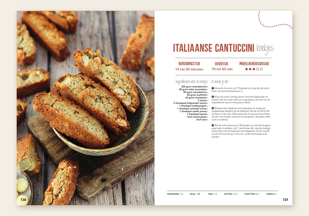 Lisa Bakt Koolhydraatarm: Italiaanse cantuccini