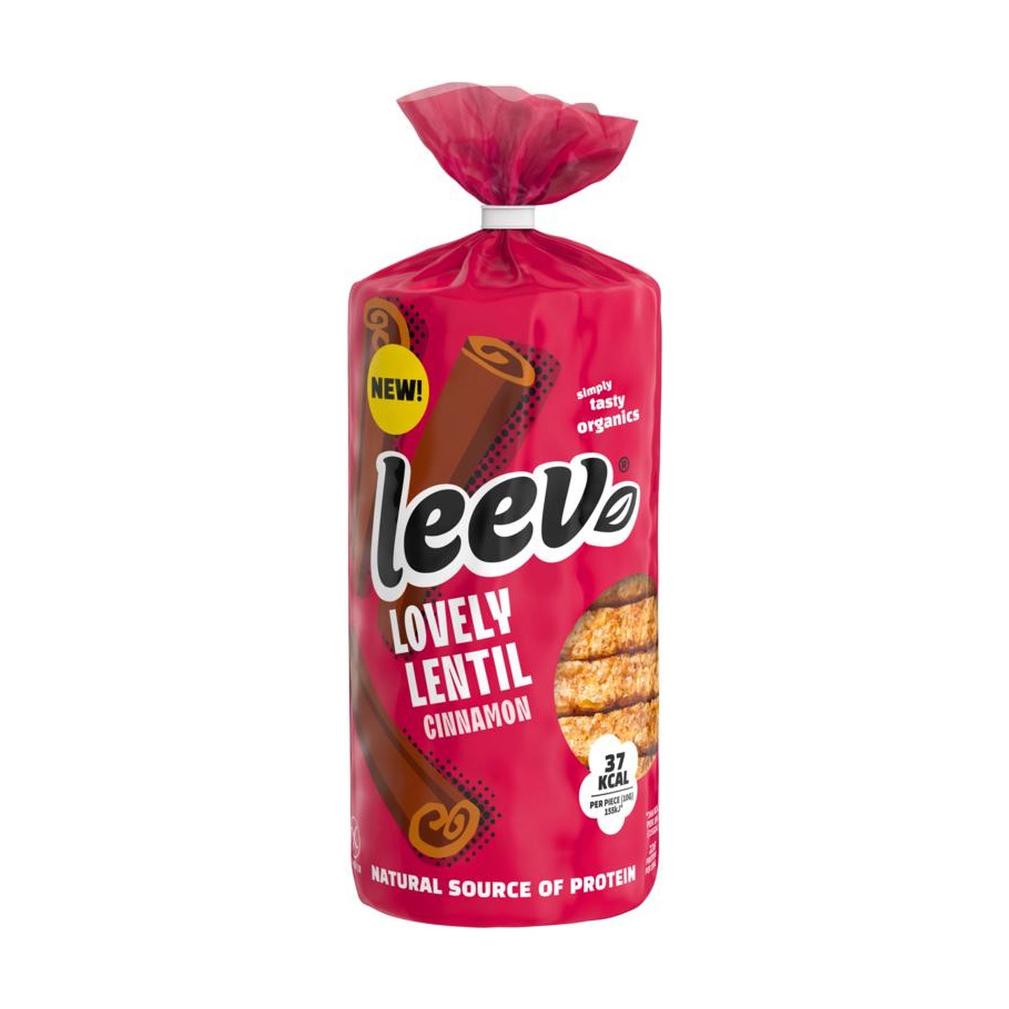 Rol Leev Linzenwafels Kaneel van 130 gram met dertien glutenvrije linzenwafels