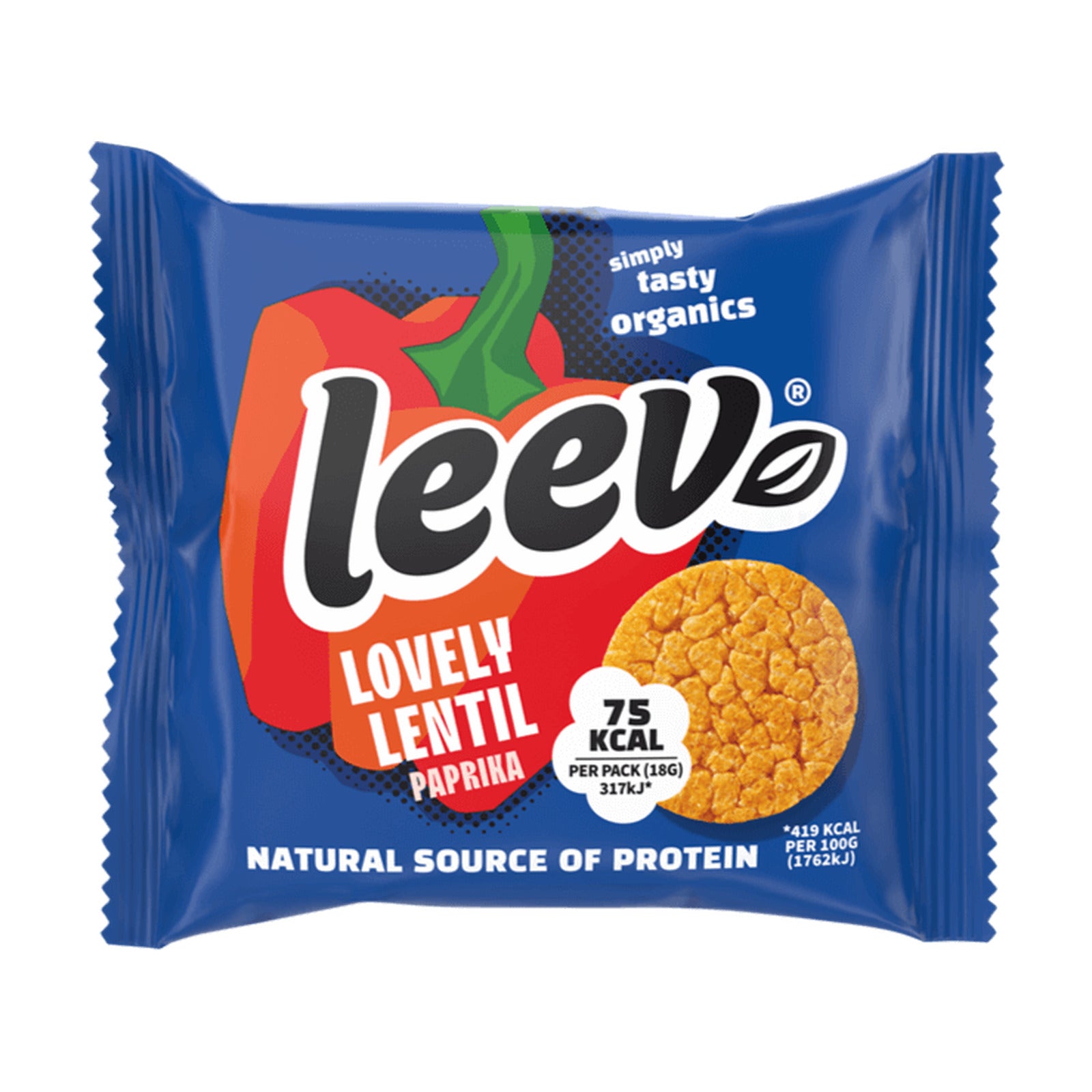 To go zakje Leev Linzenwafels Paprika van 18 gram met twee wafels